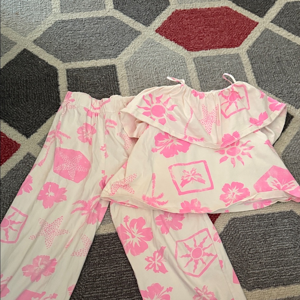 Zara Kids Pink Floral Outfit